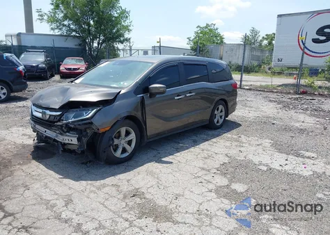 2018 Honda Odyssey Ex-L from USA, damaged, VIN 5FNRL6H70JB030038